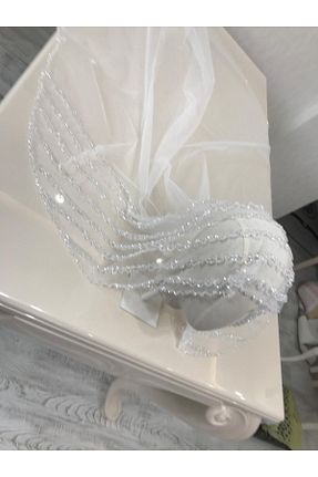 لباس عروس سفید زنانه توری ABAS - کد 922471474