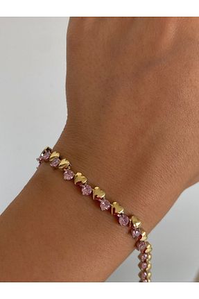 دستبند استیل (فولاد) طلائی h&b design jewel - کد 920427354