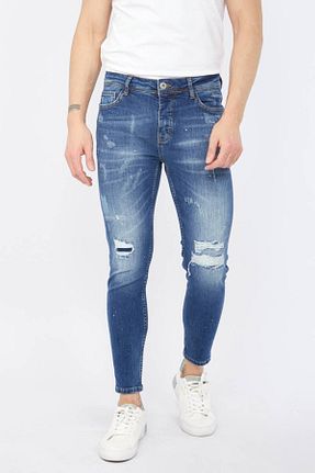 شلوار جین آبی مردانه رگولار Bluewhite - کد 276278400