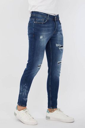 شلوار جین آبی مردانه رگولار Bluewhite - کد 311466637