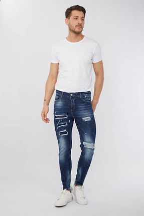 شلوار جین آبی مردانه رگولار Bluewhite - کد 311466137