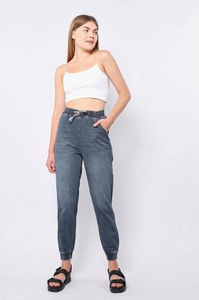 شلوار جین آبی زنانه پاچه کش دار BANNY JEANS - کد 329703508
