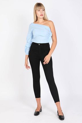 ساق شلواری مشکی زنانه جین Bluewhite - کد 137486472