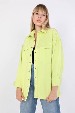 پیراهن سبز زنانه یقه پیراهنی BANNY JEANS - کد 152658433