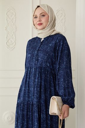 لباس حجاب سرمه ای زنانه رگولار InStyle - کد 920503065