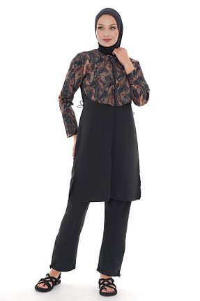 مایو حجاب مشکی زنانه چاپی REMSA - کد 920507546