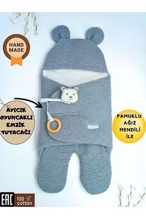 پتوی کودک و نوزاد طوسی پنبه ای Tomuycuk - کد 868947564