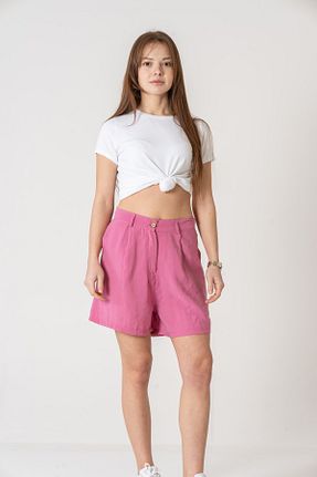 شلوارک و برمودا صورتی زنانه بافتنی VerdeBlanco - کد 920519026