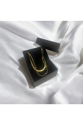 گردنبند استیل ( فولاد ) متالیک زنانه استیل ضد زنگ EDZTRD - کد 920070691