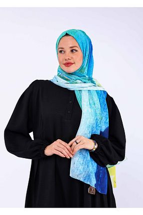 روسری آبی شیفون VONAJU - کد 744083861