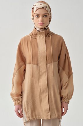 کلاه و ابایا قهوه ای زنانه مخلوط پلی استر Tuğba - کد 920526114