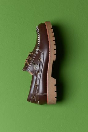کفش لوفر قهوه ای مردانه پلی اورتان Bershka - کد 901006377