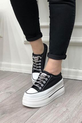 کفش اسنیکر مشکی زنانه بند دار Guja - کد 920533085