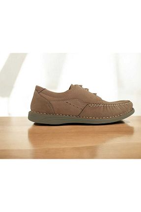 کفش کژوال قهوه ای مردانه چرم خالص GMSHOES - کد 920528537