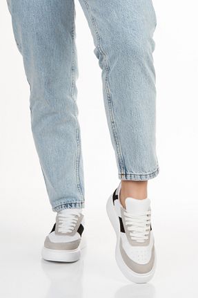 کفش اسنیکر سفید زنانه بند دار La-Wie Shoes - کد 920544080