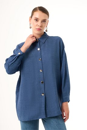 تونیک آبی رگولار Mizalle - کد 920553666