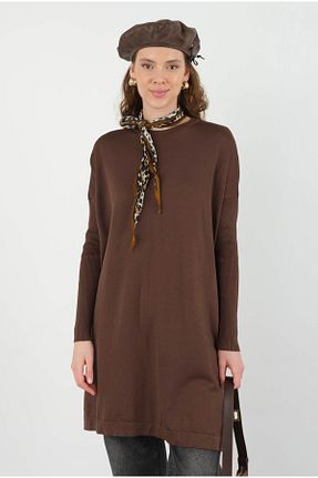 پلیور قهوه ای زنانه Relaxed HEQA - کد 920559495