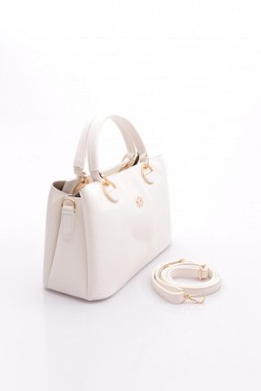 کیف دوشی سفید زنانه چرم مصنوعی Dgn - کد 920573095