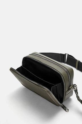 کیف دوشی خاکی زنانه پلی اورتان Pull & Bear - کد 920573968