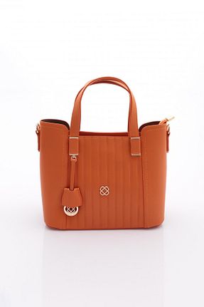 کیف دوشی نارنجی زنانه چرم مصنوعی Dgn - کد 920573146