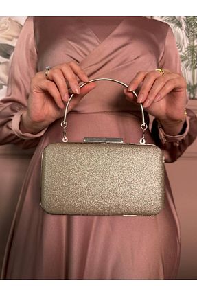 کیف مجلسی زرد زنانه فلزی BUKAWEAR - کد 920559062