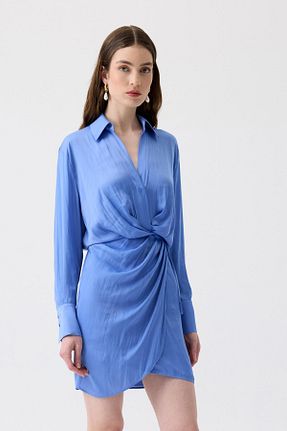 لباس آبی زنانه بافتنی Rue - کد 920587386