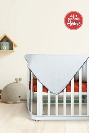 پارچه موسیلین طوسی HAFY BABY - کد 888745799