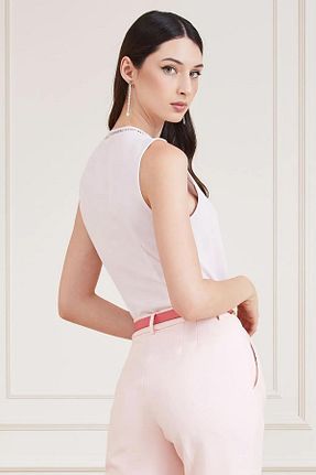 بلوز صورتی زنانه ساده Guess - کد 824470869