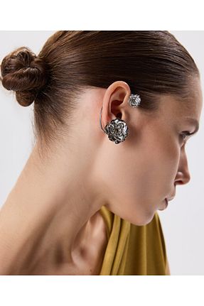 گوشواره جواهر طوسی زیرکن Twist - کد 920575405