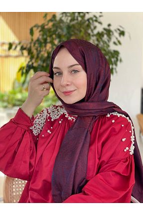 دستمال گردن سرمه ای زنانه مخلوط پلی استر İpekseli - کد 920600058