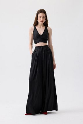 شلوار مشکی زنانه پلی استر Rue - کد 920594092