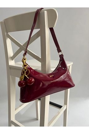 کیف دوشی زرشکی زنانه چرم مصنوعی Mia Collection - کد 920602112