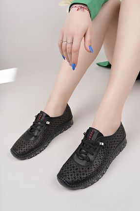 کفش کژوال مشکی زنانه چرم خالص Diego Carlotti - کد 920605694