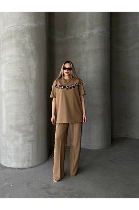 ست کرمکن اسپرت قهوه ای زنانه Rüzgara Dayanıklı 02Lady Fashion - کد 921546818