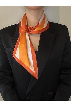 دستمال گردن نارنجی زنانه پلی استر ElevaGlam - کد 920632102