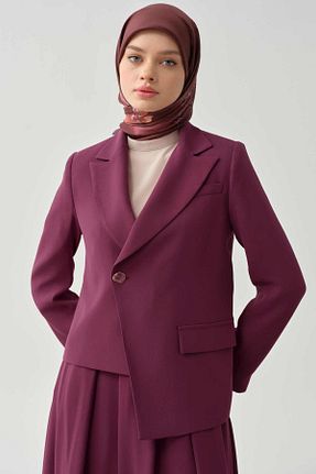 کت حجاب بنفش زنانه رگولار Tuğba - کد 922542163