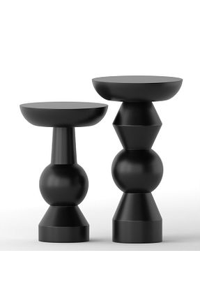 میز عسلی مشکی چوب More Wood Design - کد 375148461