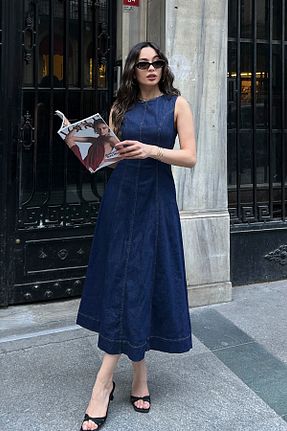 لباس آبی زنانه جین ASEDE - کد 920650359