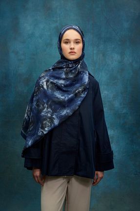 شال سرمه ای زنانه MODA - کد 920647538
