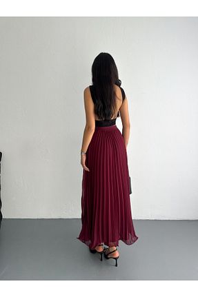 دامن زرشکی زنانه بافتنی sportiness - کد 920650928