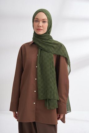 شال قهوه ای زنانه پنبه ای ARMANDA - کد 920662989