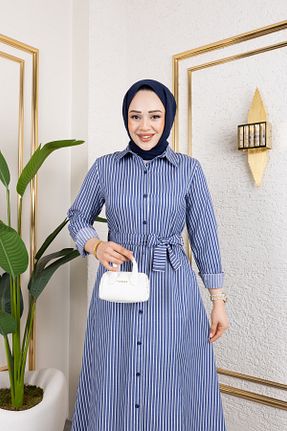 لباس حجاب آبی زنانه Relaxed Eliva - کد 921040966