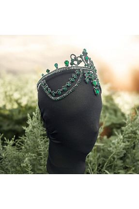 تاج سبز زنانه فلزی Sabek Bujiteri - کد 920656284