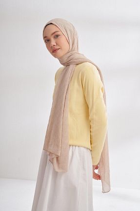 شال طوسی زنانه پنبه ای ARMANDA - کد 920662930