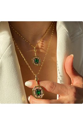 گردنبند جواهر طلائی زنانه روکش طلا Milagros jewelry - کد 920669163