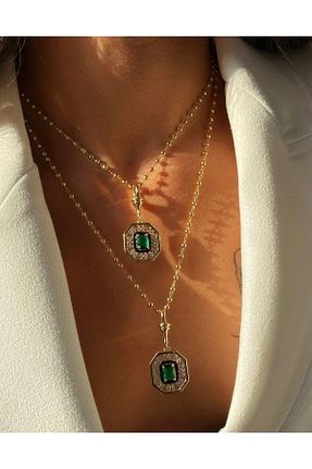 گردنبند جواهر طلائی زنانه روکش طلا Milagros jewelry - کد 920669163