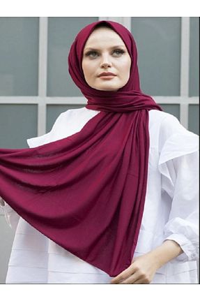 شال زرشکی زنانه پنبه ای VERA LİFE - کد 920675736