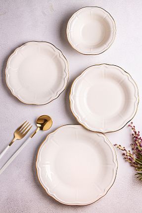 سرویس غذاخوری سفید 6 نفره Snippy - کد 920684764