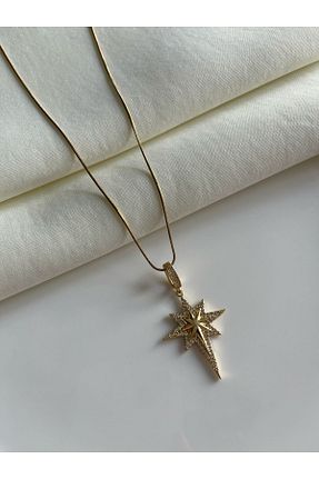 گردنبند استیل ( فولاد ) زرد استیل (فولاد) Nilsu Jewellery Accessory - کد 902344754