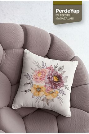کوسن و روکش کوسن صورتی مخمل PerdeYap1980 - کد 808507386